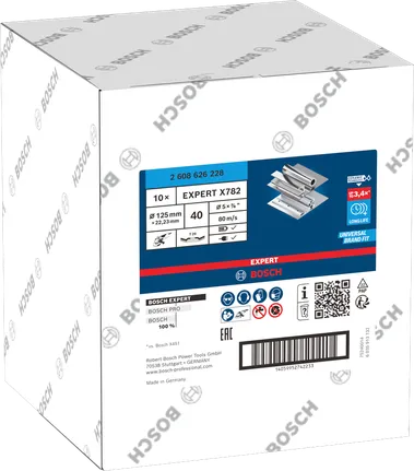 Lamelový kotouč Bosch EXPERT X782, 125 mm G40.